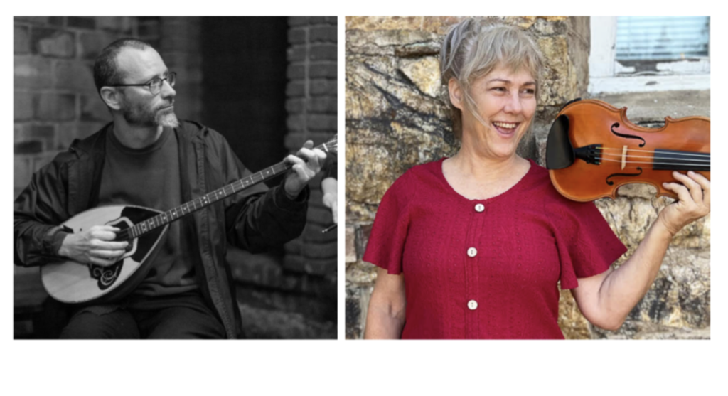 Jason Courtney, mandolin, and Valerie Rose, fiddle